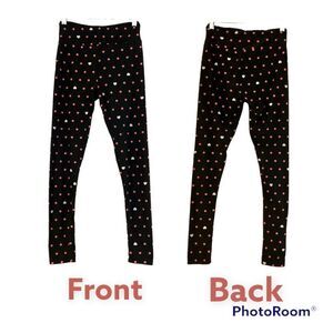 Lularoe Heart and Polka-dots Leggings Size OS